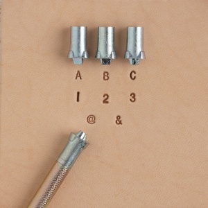 Set stante embosare piele LITERE si CIFRE 3mm.