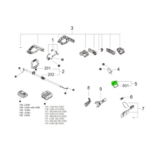 SKIL 20947, Suport bobina pentru coasele electrice modelele 0230 si 0240 - Img 3