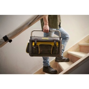 Stanley 1-79-213, Geanta pentru scule cu maner metalic Fatmax, baza rigida si impermeabila, din material textil, 20" - Img 3
