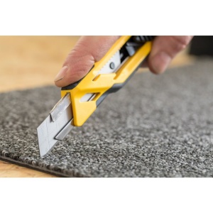 Stanley STHT10266-0, Cutter bimaterial cu blocare prin glisare, 175mm, + 3 lame segmentate 18mm - Img 3
