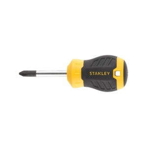 Stanley STHT16157-0, surubelnita Stubby scurta Cushion Grip cu varful cruce PH2 si lungimea tijei de 45mm, PH2x45