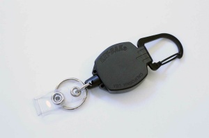 Suport de chei retractabil cu cablu kevlar de 60 cm si carabina, Sidekick Key-Bak - Img 2