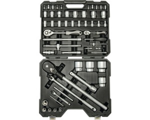 Trusă capete chei și accesorii WGB 1/4" + 1/2" + 3/4", 54 piese