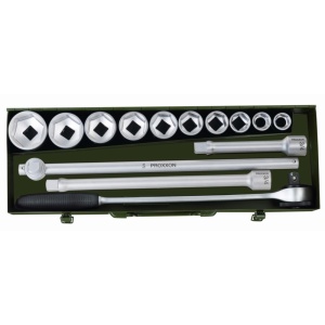 Trusa chei tubulare 3/4" pentru camioane, Proxxon 23300, 14 piese - Img 5