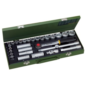 Trusa chei tubulare in cutie de metal, Proxxon 23000, 1/2", 29 buc - Img 3