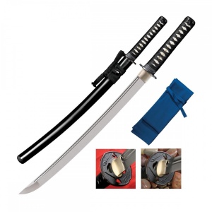 Wakizashi Cold Steel Warrior Series cu lamă din oțel carbon 1055 – CS-88BWW