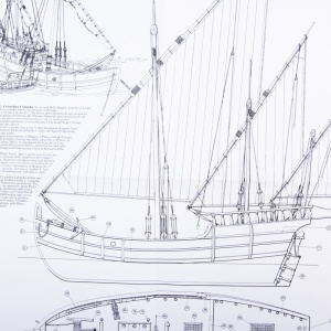 1011 Planuri constructie navomodel Amati Nina, 1492 - Img 2