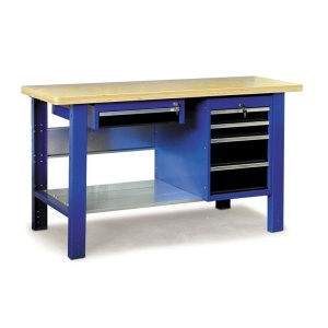 1500-4 Banc de lucru 1500mm cu blat din lemn fag multistrat - Img 2