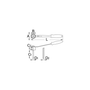 1671.7/2BI TRUVATIV Cheie ptr. ax pedalier cu maner, Unior - Img 3