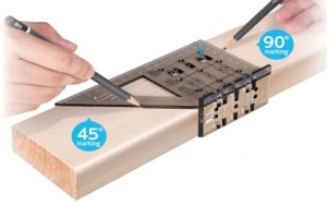 32723 Echer de precizie 3D din policarbonat pentru tamplarie 45/ 90 de grade, Shinwa - Img 3