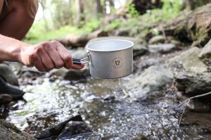 501050 Cana Trangia cu maner si capac negru pentru camping/outdoor - Img 3