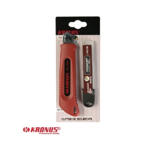 7556/1AS Cutter industrial 18 mm + Set 10 lame schimb C60, KRONUS - Img 2