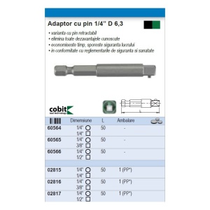 Adaptor COBIT cu pin 1/4" - Img 2