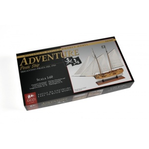 Adventure - Nava de pirati 1760, Navomodel Amati, Scara 1:60, Lungime 78cm - Img 7