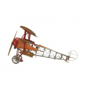 Aeromodel Fighter Fokker Dr I. scara1:16 Model de aeronavă din lemn și metal - Img 4