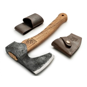 AX6 Topor compact cu barba Bushcraft, BeaverCraft - Img 4
