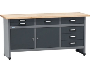Banc de lucru 1700 mm, 2 usi si 7 sertare
