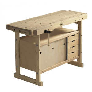 Banc de lucru pentru tamplarie NORDIC 1450 + dulap 0042, Sjobergs - Img 2