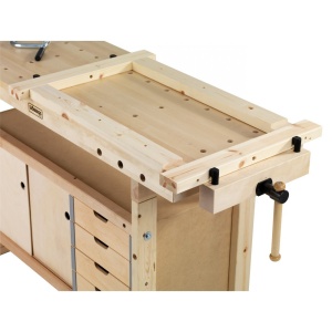 Banc de lucru pentru tamplarie NORDIC 1450 + dulap 0042, Sjobergs - Img 8