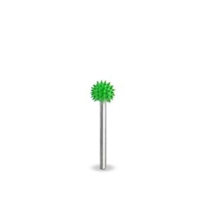 Biax sculptura lemn SABURR - Cap 1/4" forma sfera aspru