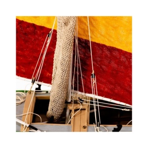 Bragozzo, Vas de pescuit Venetian, Navomodel Amati, Lungime 45cm - Img 4