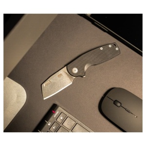 Briceag SOG Stout FLK Cleaver - Black - Stonewash - Img 11