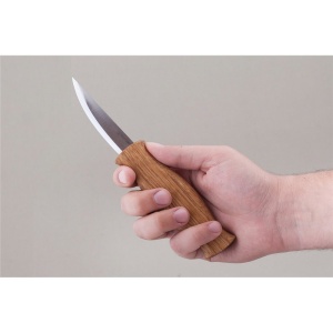 C4 Cutit de cioplit Sloyd cu maner de stejar, BeaverCraft - Img 7