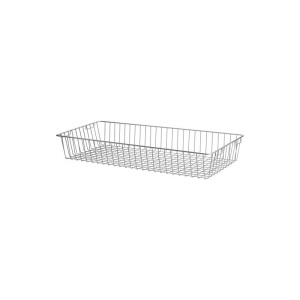 Cos plasa metalica Dolle Gridbasket 800x350x120 mm, argintiu, pentru rafturi modulare - Img 2