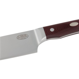 Cutit de bucatarie Fallkniven Delta CMT Lam. CoS Maroon Micarta 155 mm - Img 7