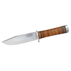 Cutit Fallkniven NL4L Frej Northern Light, lama Laminated VG10, maner piele naturala, lama 130 mm - Img 2