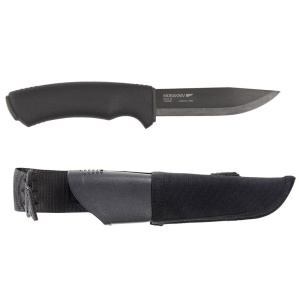 Cutit Morakniv Bushcraft negru cu teaca Tactical neagra sistem Molle, Morakniv - Img 5