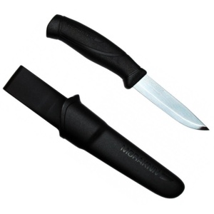 Cutit outdoor Morakniv Companion HeavyDuty S Black, otel inoxidabil 12C27, 3.2 mm grosime, teaca inclusa - Img 4