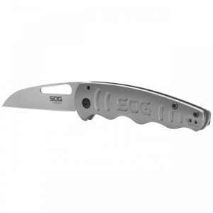 Cutit pliabil SOG Escape FL 14-52-01-57, lama Drop Point 8Cr13MoV, Frame Lock, maner din otel inoxidabil, EDC Rescue Folder - Img 13