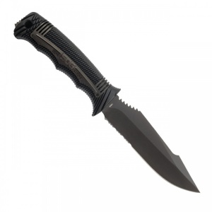Cutit tactic SOG SEAL Strike Black TiNi, otel AUS-8, lama partial zimtata 125 mm - Img 22