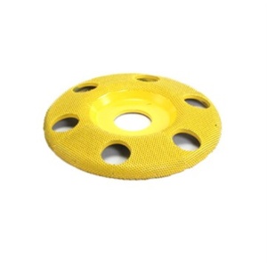 Disc sculptura lemn SABURR - 4" PLAT CU GAURI VENTILARE.