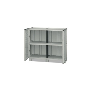 Dulap utilitar plastic 2 uși, Concert 1000x390x920 mm, cu 1 poliță - Img 4