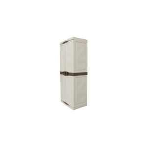 Dulap utilitar plastic 2 usi, Evolution 700x470x1780 mm, cu 4 polite si spatiu pentru unelte inalte - Img 4