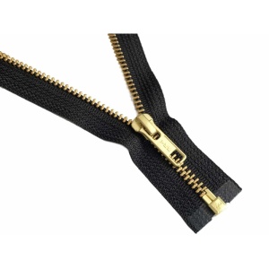 Fermoar YKK pielarie din alama cu banda neagra, Tandy Leather SUA - Img 2