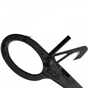 Foarfeca multifunctionala SOG ParaShears Black, 11 functii, Compound Leverage, foarfeca medicala de salvare cu husa nylon - Img 8