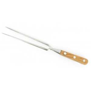 FOURCHBOLIVIER Furculita baioneta, olive, lungime 17cm, otel carbon, maner din lemn de maslin, Sabatier Au Carbone