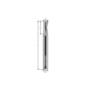 Freza cu 1 canelura, Datron 0068024A, 2.4x3.0mm - Img 3