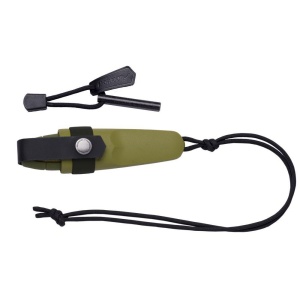 Kit Cutit de gat Morakniv Eldris Verde cu amnar- Outdoor si Supravietuire