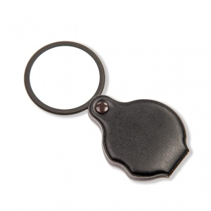 Lupa de sticla Slide-Open, putere 4x, glisanta cu husa, Carson