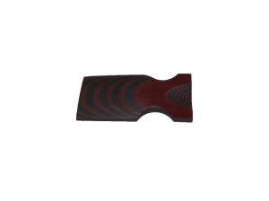 Material compozit pentru maner cutit G10 - 8 mm, SureTouch Red Glass/Black Rubber 2/1