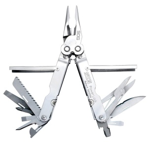 Multitool SOG PowerLock cu husa din nylon, 18 functii, otel inoxidabil 420