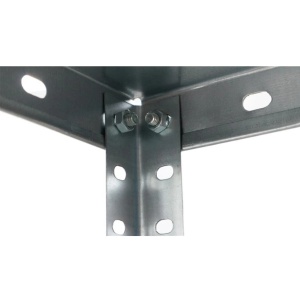 Raft metalic depozitare 148 x 75 x 30 cm, galvanizat, 4 polite, 40 kg/polita - Img 2