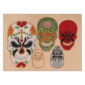 Sablon pielarie Skulls 2 - Tandy Leather SUA - Img 2