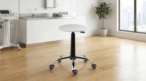 Scaun profesional Labor baza CR, taburet rotativ tapitat - Img 3