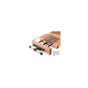 Set 2 garnituri de fălci din piele cu granulație pentru menghina banc de lucru tamplarie Veritas Tools - Img 4