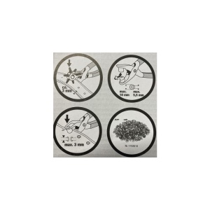 Set clesti pentru perforat si capsat, incl. 100 capse. - Img 4